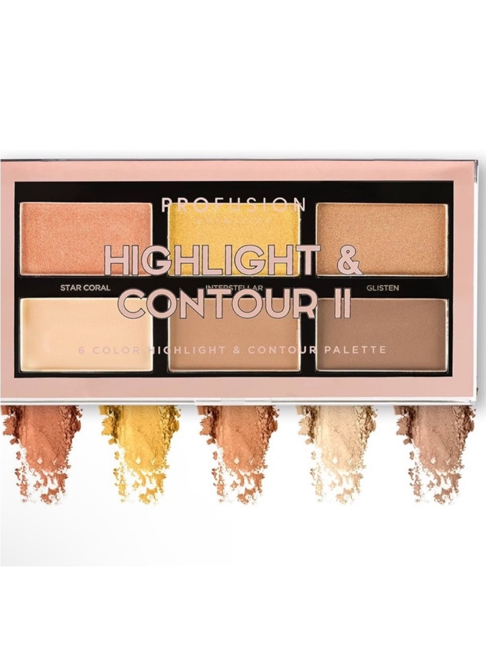 PROFUSION Cosmetics Highlight & Contour II Six Color Palette NEW Retail $30